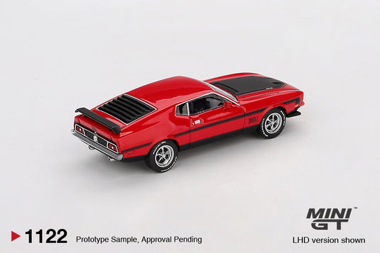 Ford MUSTANG MACH 1 RACE RED 1971 (LHD) MINI GT 1:64