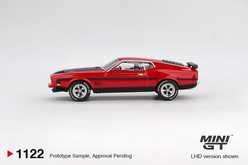 Load image into Gallery viewer, Ford MUSTANG MACH 1 RACE RED 1971 (LHD) MINI GT 1:64
