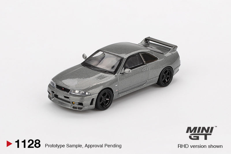Load image into Gallery viewer, Nissan GTR (R33) NISMO BCNR33 CRS DARK METAL GRAY 1993 (RHD) MINI GT 1:64
