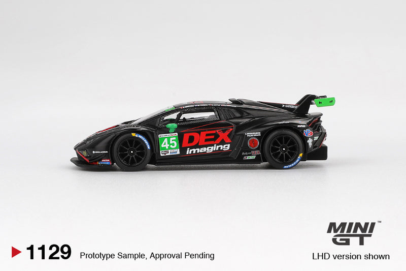Load image into Gallery viewer, Lamborghini HURACAN GT3 EVO 2 #45 DEX IMAGING DAYTONA 24 HRS 2024 (LHD) MINI GT 1:64
