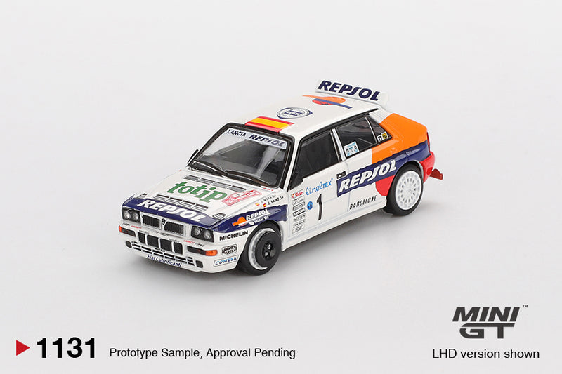 Load image into Gallery viewer, Lancia DELTA INTEGRALE EVOLUZIONE #1 RALLY MONTE CARLO 1993 (LHD) MINI GT 1:64
