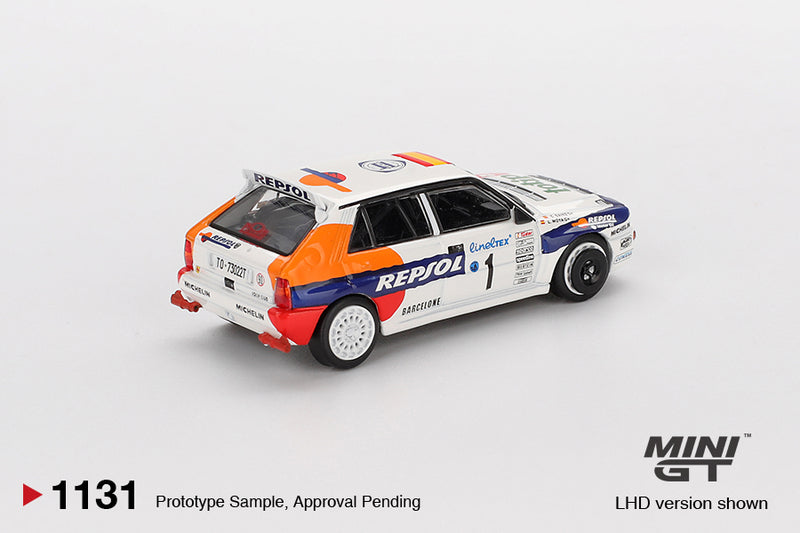 Load image into Gallery viewer, Lancia DELTA INTEGRALE EVOLUZIONE #1 RALLY MONTE CARLO 1993 (LHD) MINI GT 1:64
