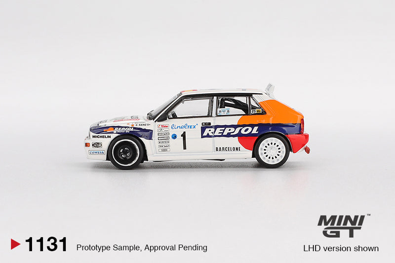 Load image into Gallery viewer, Lancia DELTA INTEGRALE EVOLUZIONE #1 RALLY MONTE CARLO 1993 (LHD) MINI GT 1:64
