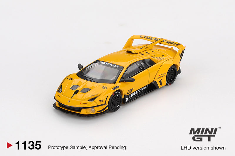 Load image into Gallery viewer, Lamborghini MURCIELAGO LB- SILHOUETTE WORKS GT EVO YELLOW 2025 (LHD) MINI GT 1:64
