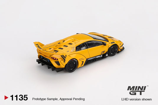 Lamborghini MURCIELAGO LB- SILHOUETTE WORKS GT EVO YELLOW 2025 (LHD) MINI GT 1:64