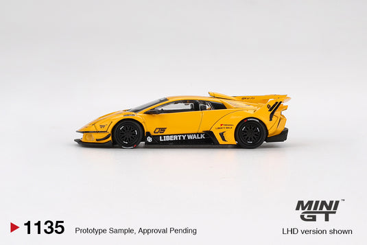 Lamborghini MURCIELAGO LB- SILHOUETTE WORKS GT EVO YELLOW 2025 (LHD) MINI GT 1:64