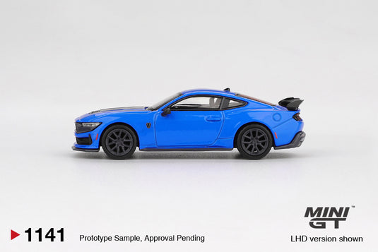 Ford MUSTANG DARK HORSE GRABBER BLUE 2024 (LHD) MINI GT 1:64