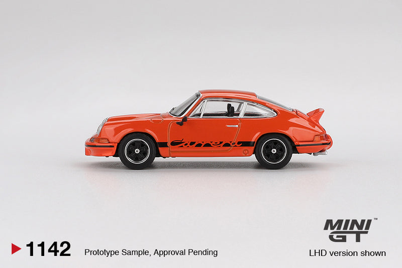 Chargez l'image dans la visionneuse de la galerie, Porsche 911 CARRERA RS 2.7 TANGERINE 1973 (LHD) MINI GT 1:64
