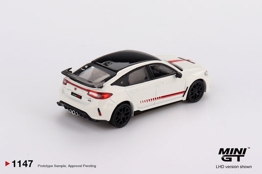Honda CIVIC (FL-5) TYPE R ULTIMATE EDITION CHAMPIONSHIP WHITE 2025 (LHD) MINI GT 1:64