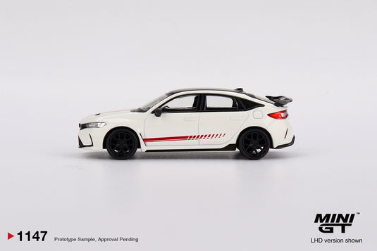 Honda CIVIC (FL-5) TYPE R ULTIMATE EDITION CHAMPIONSHIP WHITE 2025 (LHD) MINI GT 1:64