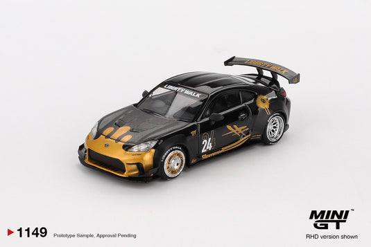 Toyota GR SUPRA LB-NATION BLACK & GOLD 2025 (RHD) MINI GT 1:64