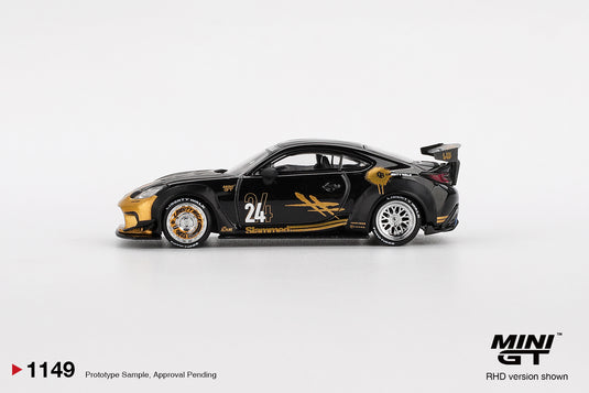 Toyota GR SUPRA LB-NATION BLACK & GOLD 2025 (RHD) MINI GT 1:64