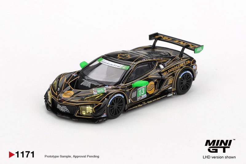 Chargez l'image dans la visionneuse de la galerie, Chevrolet CORVETTE Z06 GT3.R n°13 AWA DAYTONA 24 HEURES 2025 (LHD) MINI GT 1:64
