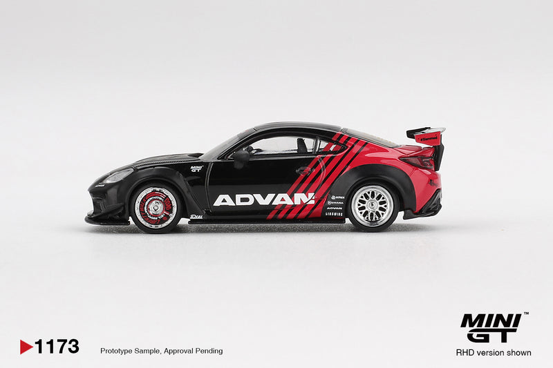 Load image into Gallery viewer, Toyota GR86 LB NATION ADVAN BLACK 2025 (RHD) MINI GT 1:64
