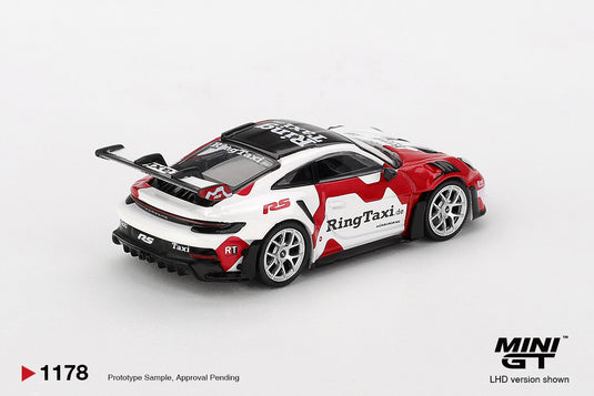 Porsche 911 (992) GT3 RS WEISSACH RING TAXI 2025 (LHD) MINI GT 1:64
