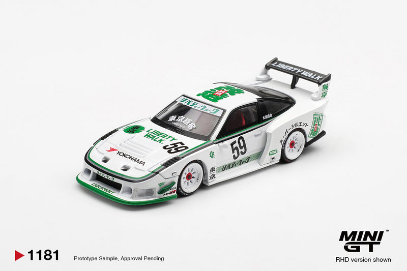 Chargez l'image dans la visionneuse de la galerie, NISSAN 180SX LB-SUPER SILHOUETTE BLANC 2026 (RHD) MINI GT 1:64
