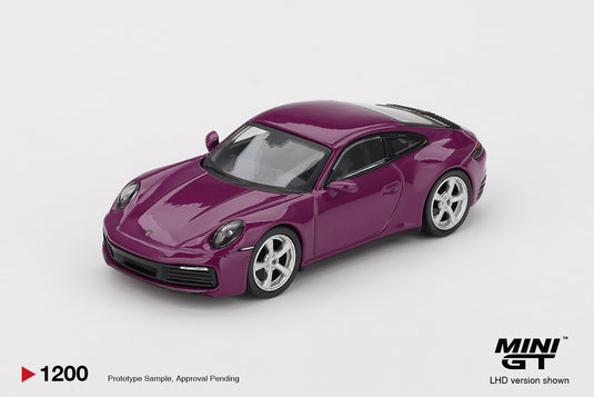 ‼️ÉDITION LIMITÉE‼️ Porsche 911 (992) ROUGE PIERRE RUBIS ENSEMBLE DE 4 VOITURES 2025 MINI GT 1:64