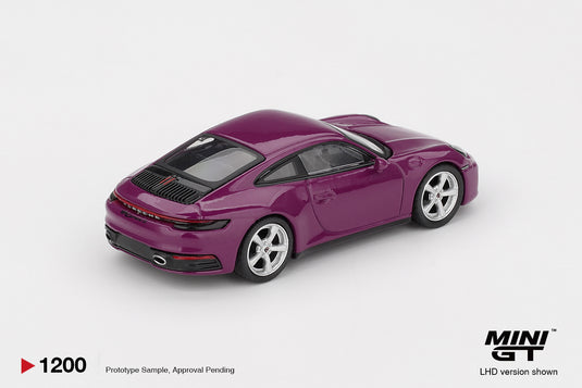 ‼️ÉDITION LIMITÉE‼️ Porsche 911 (992) ROUGE PIERRE RUBIS ENSEMBLE DE 4 VOITURES 2025 MINI GT 1:64