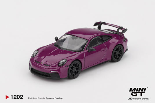 ‼️ÉDITION LIMITÉE‼️ Porsche 911 (992) ROUGE PIERRE RUBIS ENSEMBLE DE 4 VOITURES 2025 MINI GT 1:64