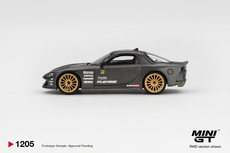 Laad de afbeelding in de Gallery-viewer, Mazda RX7 (FD3S) RE-AMEMIYA MATSUKIYO KOKU 3 ROTOR NA-7 TAS 2025 BEST AFGESTEMDE AUTO PRIJS 2025 (RHD) MINI GT 1:64
