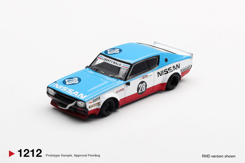 Chargez l'image dans la visionneuse de la galerie, NISSAN GT-R (KPGC110) SKYLINE KENMERI LIBERTY WALK NISSAN RACING 75 CONCEPT 2024 (RHD) MINI GT 1:64
