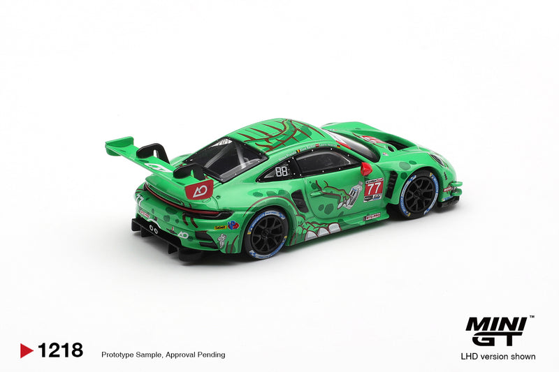 Load image into Gallery viewer, PORSCHE 911 (992) GT3 R #77 AO RACING SEBRING 12 HRS CLASS WINNER 2025 (LHD) MINI GT 1:64
