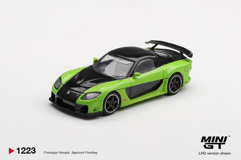 Chargez l'image dans la visionneuse de la galerie, MAZDA RX-7 (FD) VEILSIDE FORTUNE7 VERT 2012 (LHD) MINI GT 1:64

