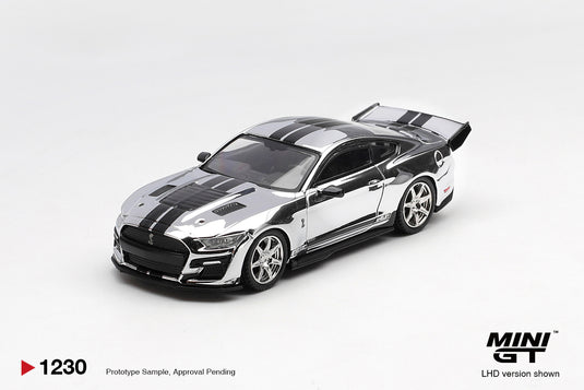 FORD SHELBY GT500 DRAGON SNAKE CONCEPT ARGENTÉ CHROME 2020 (LHD) MINI GT 1:64