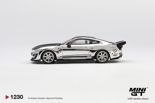 FORD SHELBY GT500 DRAGON SNAKE CONCEPT ARGENTÉ CHROME 2020 (LHD) MINI GT 1:64