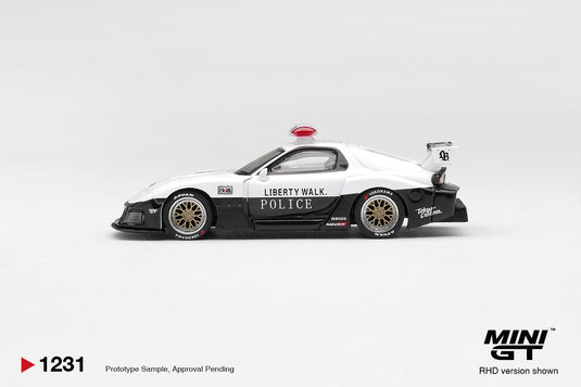 MAZDA RX7 LB-SUPER SILHOUETTE POLICE 1998 (RHD) MINI GT 1:64