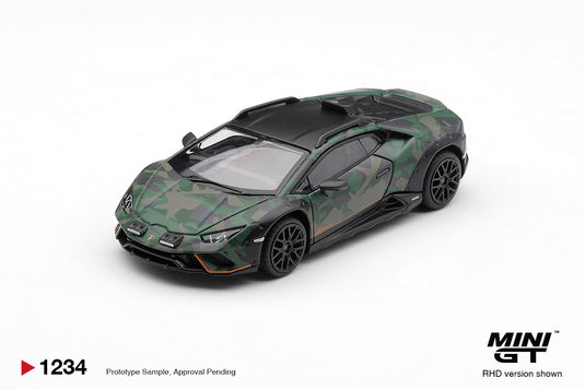 ‼️ÉDITION LIMITÉE‼️ LAMBORGHINI HURACAN STERRATO ALL TERRAIN ENSEMBLE DE 4 VOITURES 2025 MINI GT 1:64