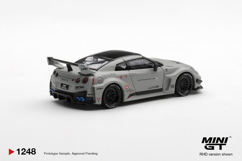 Load image into Gallery viewer, NISSAN GTR R35 LB-SUPER SILHOUETTE GT-RR VER1 MATT GREY 2026 MINI GT 1:64
