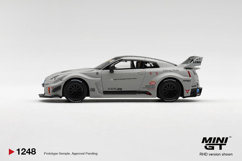 Load image into Gallery viewer, NISSAN GTR R35 LB-SUPER SILHOUETTE GT-RR VER1 MATT GREY 2026 MINI GT 1:64
