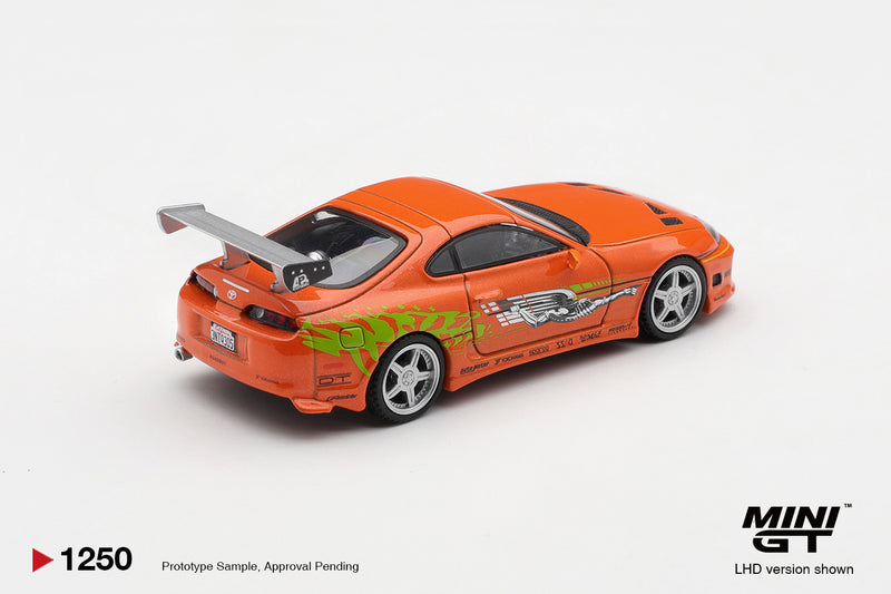 Load image into Gallery viewer, TOYOTA SUPRA MK4 (A80) ROMEX BRIAN O'CONNER "FAST &amp; FURIOUS" 2001 ‼️ONLY BLISTER PACK‼️ MINI GT 1:64
