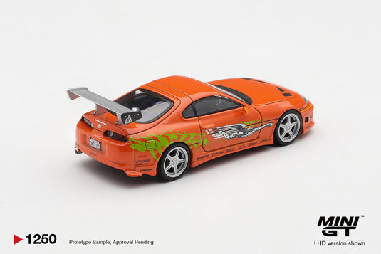 TOYOTA SUPRA MK4 (A80) ROMEX BRIAN O'CONNER "FAST & FURIOUS" 2001 ‼️ONLY BLISTER PACK‼️ MINI GT 1:64