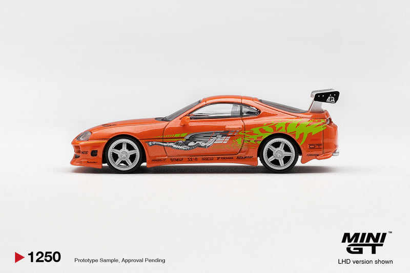 Load image into Gallery viewer, TOYOTA SUPRA MK4 (A80) ROMEX BRIAN O'CONNER "FAST &amp; FURIOUS" 2001 ‼️ONLY BLISTER PACK‼️ MINI GT 1:64
