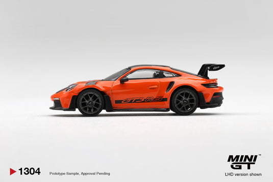 PORSCHE 911 (992) GT3 RS ORANGE GULF PACK WEISSACH 2024 MINI GT 1:64