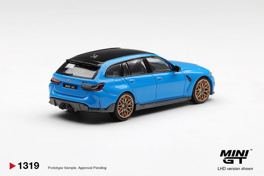 BMW M3 M PERFORMANCE TOURING RIVIERA BLUE 2025 MINI GT 1:64