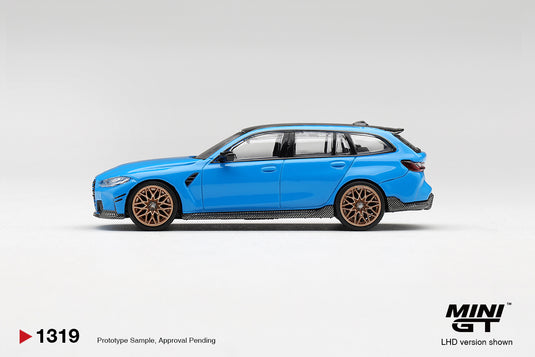 BMW M3 M PERFORMANCE TOURING RIVIERA BLUE 2025 MINI GT 1:64