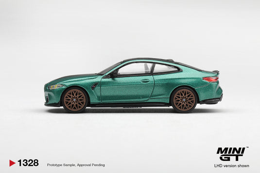 BMW M4 (G82) CS FROZEN ISLE OF MAN GREEN METALLIC 2024 MINI GT 1:64
