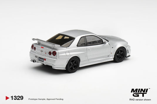 NISSAN SKYLINE GT-R (R34) Z- TUNE SILVER METALLIC 1999 MINI GT 1:64