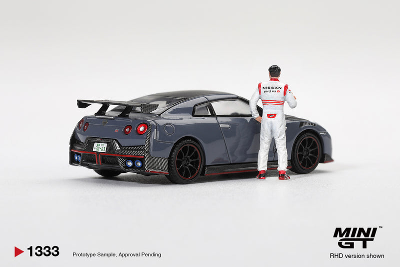 Load image into Gallery viewer, NISSAN GTR R35 NISMO TSUKUBA PRODUCTION CAR LAP RECORD WITH MATSUDA FIGURE TSUGIO MATSUDA 2024 MINI GT 1:64
