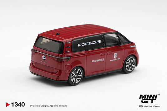 VOLKSWAGEN ID.BUZZ PORSCHE RENNDIENST RED 2022 MINI GT 1:64