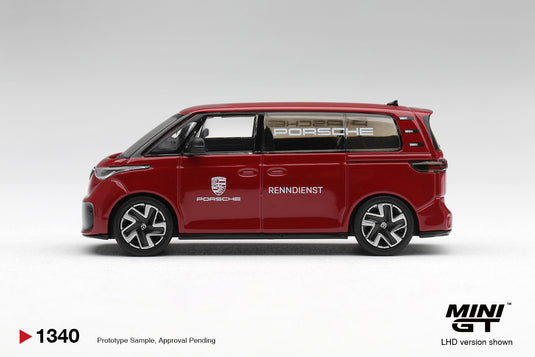 VOLKSWAGEN ID.BUZZ PORSCHE RENNDIENST RED 2022 MINI GT 1:64
