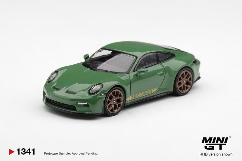 Chargez l'image dans la visionneuse de la galerie, PORSCHE 911 (992) GT3 TOURING AURATIUM VERT 2022 MINI GT 1:64
