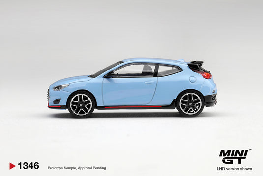 HYUNDAI VELOSTER N PERFORMANCE BLEU MINI GT 1:64