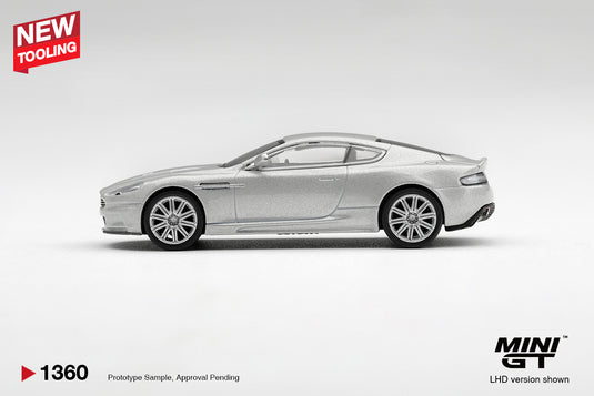 ASTON MARTIN DBS LIGHTNING ARGENTÉ 2008 MINI GT 1:64