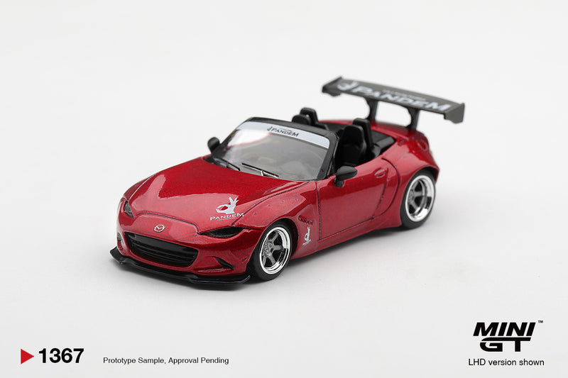 Chargez l'image dans la visionneuse de la galerie, MAZDA MX-5 (ND) PANDEM KODO ROUGE 2015 MINI GT 1:64
