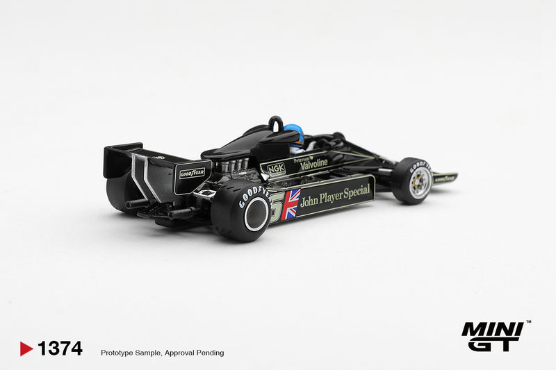 Chargez l'image dans la visionneuse de la galerie, LOTUS 78 #6 RONNIE PETERSON VAINQUEUR DU GRAND PRIX D’AFRIQUE DU SUD 1978 MINI GT 1:64
