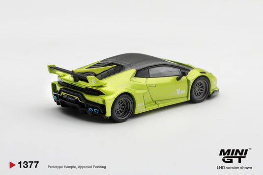 LAMBORGHINI HURACAN LB★WORKS LIME METALLIC 2023 MINI GT 1:64